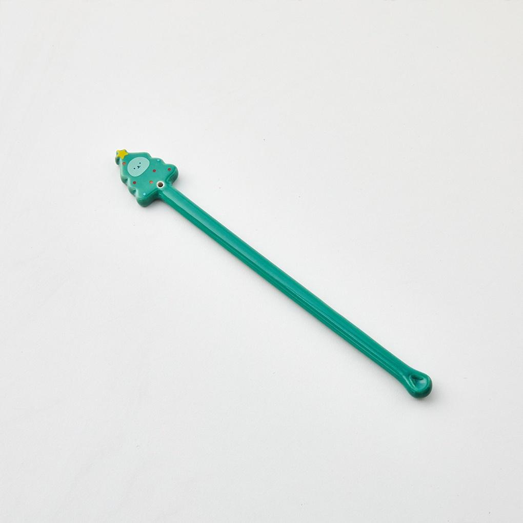 Christmas Holly Jolly Syrup Bear Ceramic Muddler Tree_KT9123006