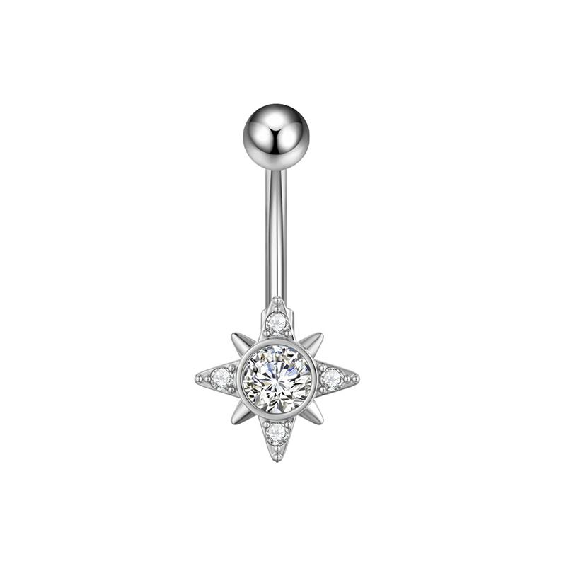 Fashion Belly Button Rings Simple Stainless Steel Heart Navel Piercing Barbell For Women Sexy Body Piercing Jewelry Gifts