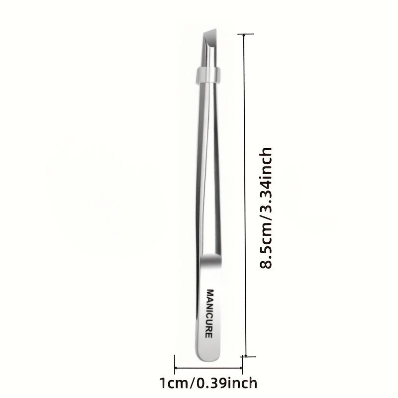 Xiaomi Stainless Steel Tweezers for Hair and Eyebrows Hair Removal Tweezers, Horizontal and Slant Tip for Easy Plucking and Grooming