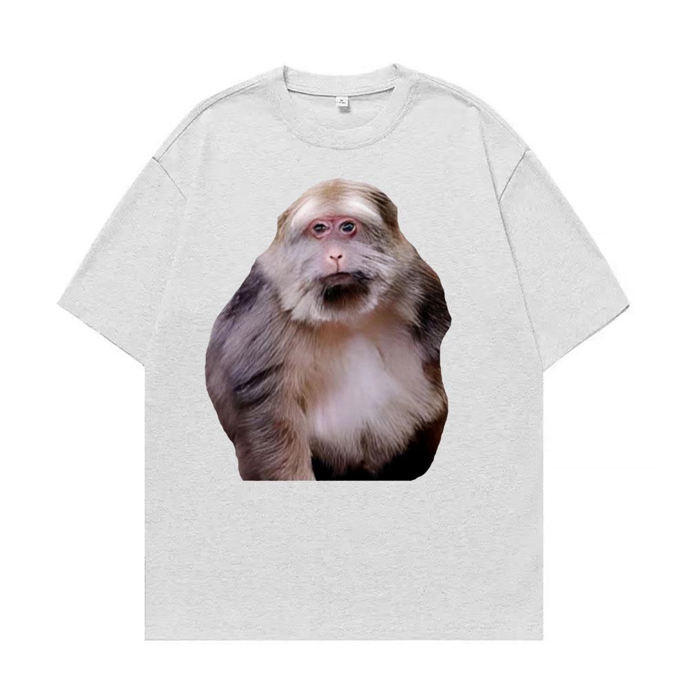 

Забавная футболка с графикой мема про обезьяну Син Син для мужчин и женщин, высококачественные хлопковые футболки с круглым вырезом, модные повседневные футболки оверсайз 2XL