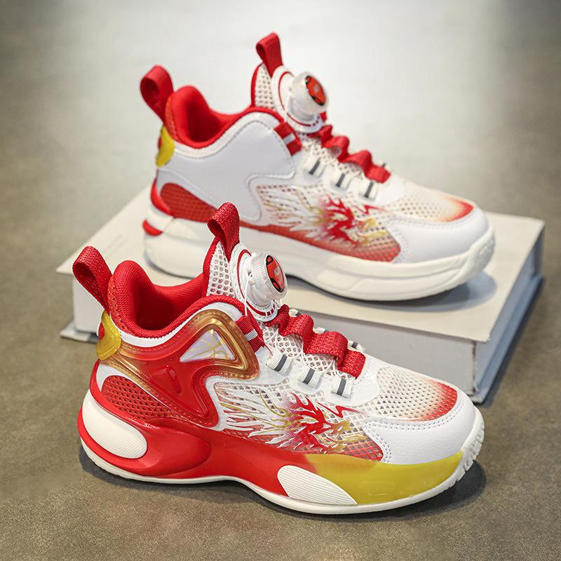 

Дитячі кросівки 2024 весна та літо нові сітчасті дихаючі амортизація поворотна пряжка бігові кросівки дитячі бігові кросівки 42