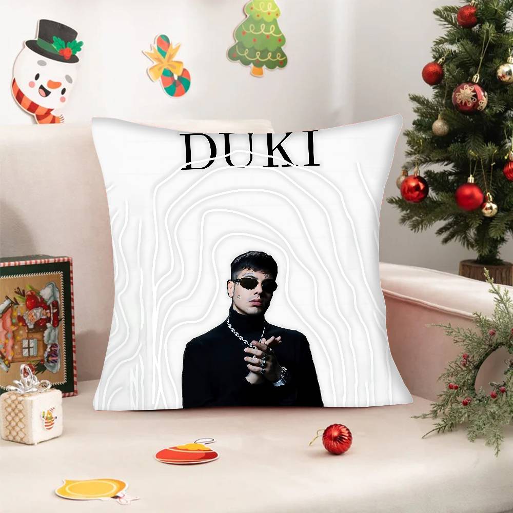 1PC Rapper D-Duki Pillow Case Square  Bedroom Sofa Leisure Comfort Cushion Car Home Decoration