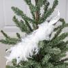 Christmas Tree Toppers Simulated Three-dimensional Peacocks with Long Tail Hanging Pendant Decoration New Year Ornaments