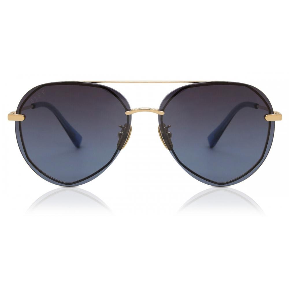 

Diff Lenox Polarized Gd Bl122p Unisex Sunglasses /62