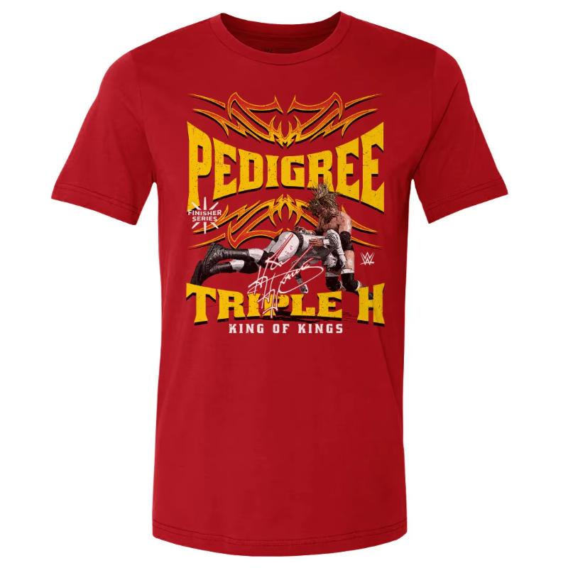 2025 Summer Hot Sale Men's 2D Printed Wrestler Triple H T-Shirt, Children's Street Sports Top, Street Sports Plus Size Top