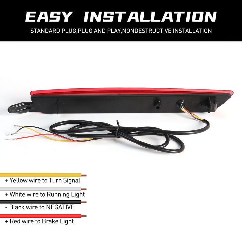 LED Brake Tail Light For Mazda CX-30 CX30 CX50 CX-50    Rear Bumper Reflector Light Driving Warning Lamp 12V