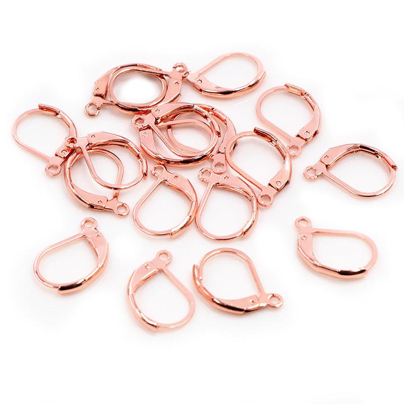 15*10mm 30pcs/Lot 316 Stainless Steel 3 Color High Quality Earring Hooks Wire Settings Base Settings WholeSale
