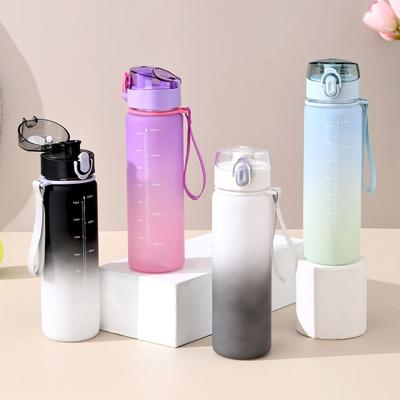 550ML Verloop Sport Waterfles Fitness Plastic Bekers Met Capaciteitsschaal Lekdichte Drinkflessen voor Zomer Drinkware