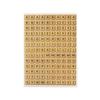 Adhesive Stickers - Letters of the Alphabet - Wood - 260 Pieces