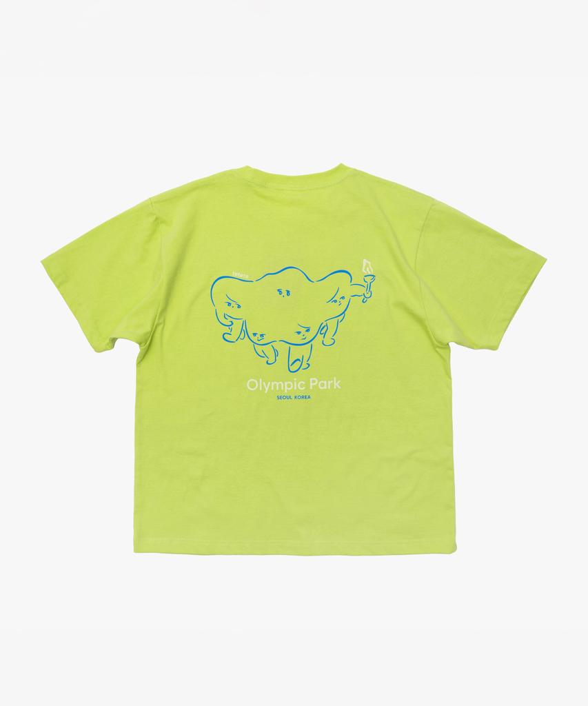 Ttettette Olympic Park Graphic Short Sleeve T-Shirt (Lime)