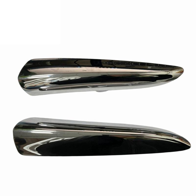 A28G-1Pair Car Front Fender Trim Strip 96732937VD 96732938VD For Citroen DS5 2011-2018 Bumper Wing Chrome Decorative Parts