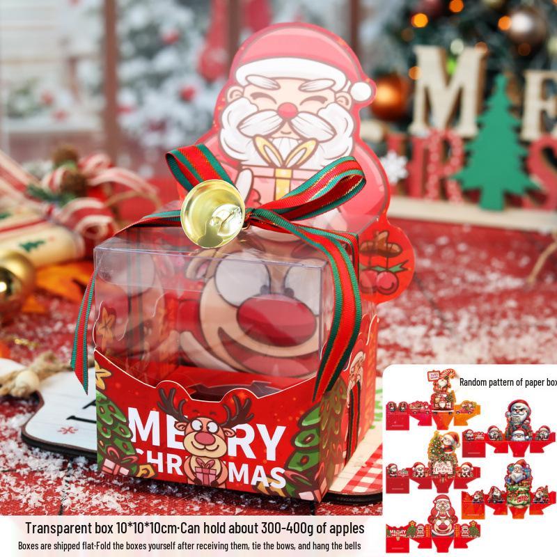 Transparent Christmas Eve Apple Gift Box