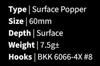 Malosi AT60P-NE Popper Micro Atom 60P Floating Lure Nuke (0696)