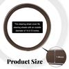 Steering Wheel Cover, Breathable Anti-Slip Car Steering Wheel Protector -Coffee