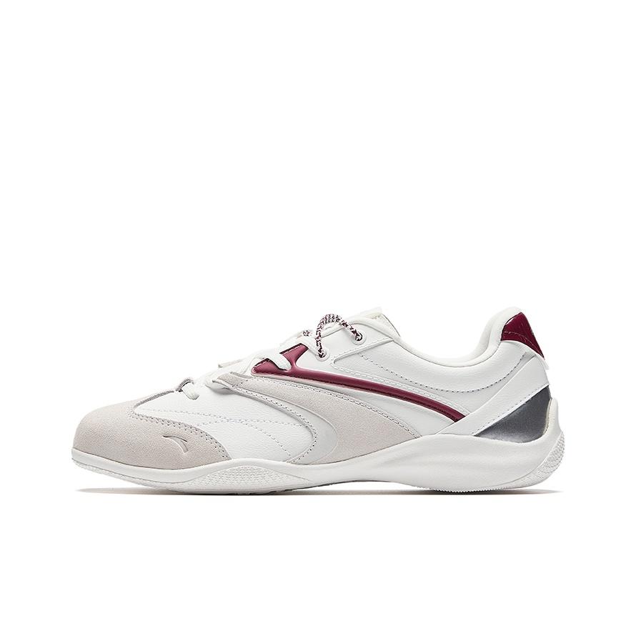 Anta Comfortable Retro Minimalist Trendy Low-Top Training Shoes Women sneaker Paper-White Rose Crimson 122548886-1