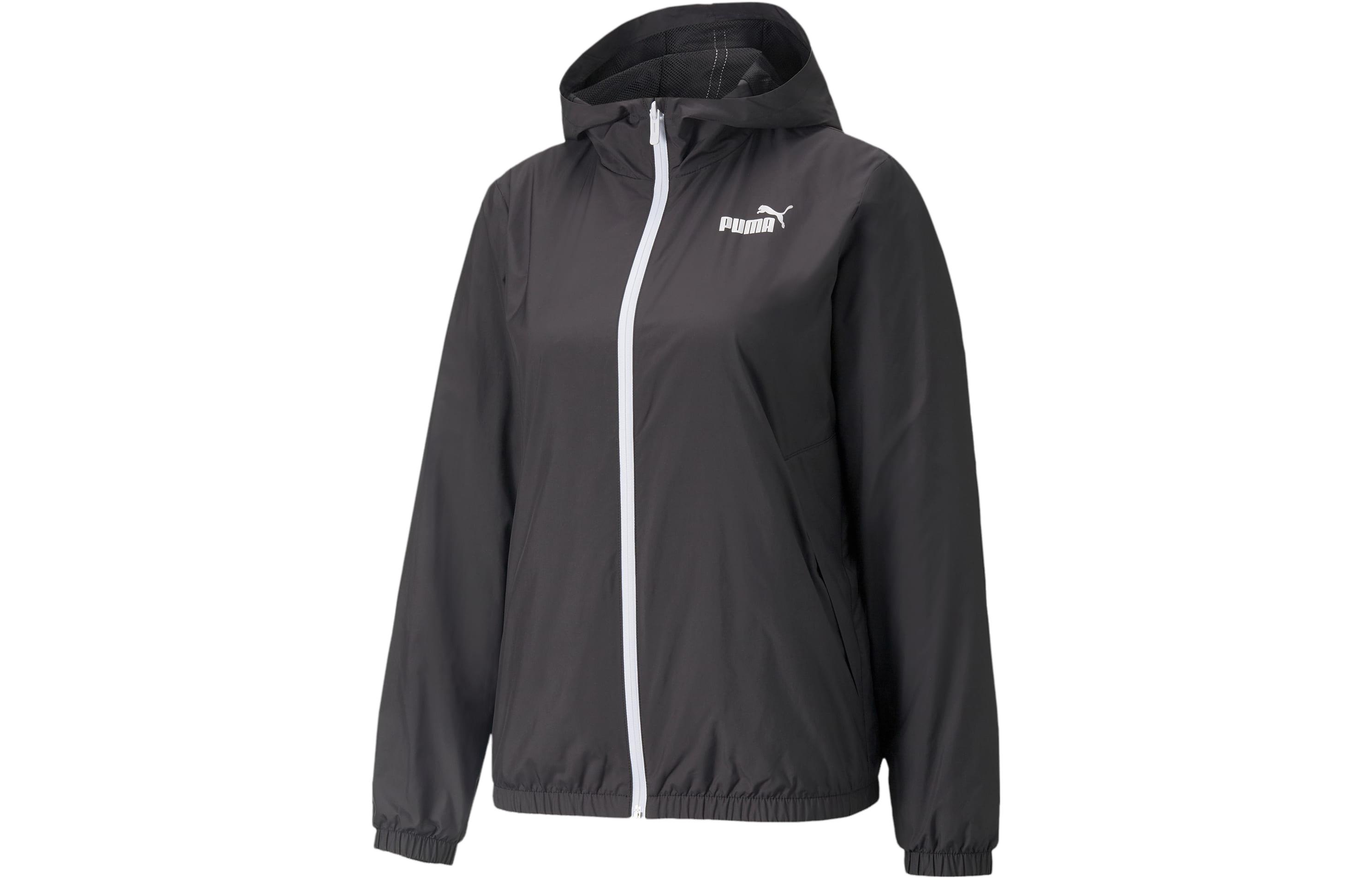 PUMA ESSENTIALS Solid Windbreaker Jacket Women s Jacket Women s Black 847494-01 XS