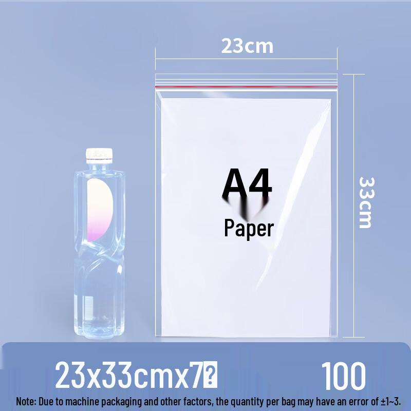 Red Edge Thick Self-Sealing Food Storage Bags