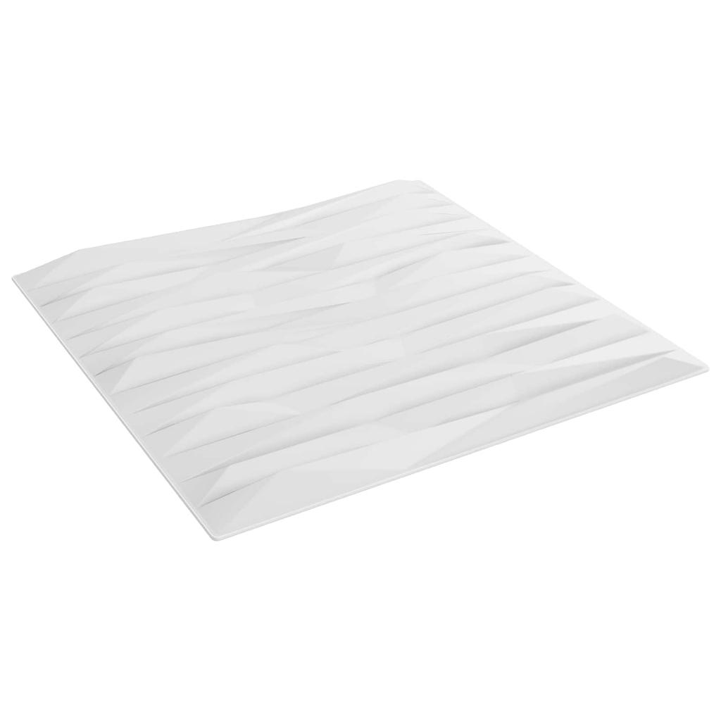 Wall Panels 24 pcs White Stone 50 x 50 cm XPS Foam