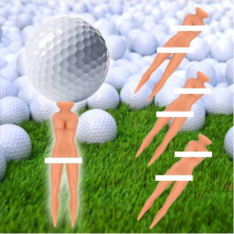Premium Womens Golf Tees Flesh-colored Plastic Tees For Enhanced Golf Performance