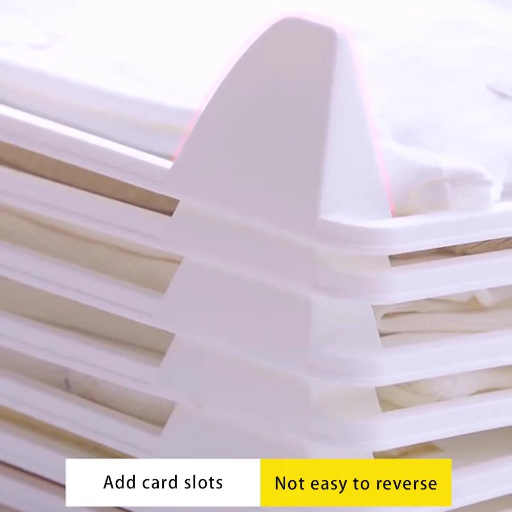 Layered Folding Clothes Storage Board Pants T-Shirt Organizer Rack for Home Wardrobe Short Sleeve Classification Stacking Board