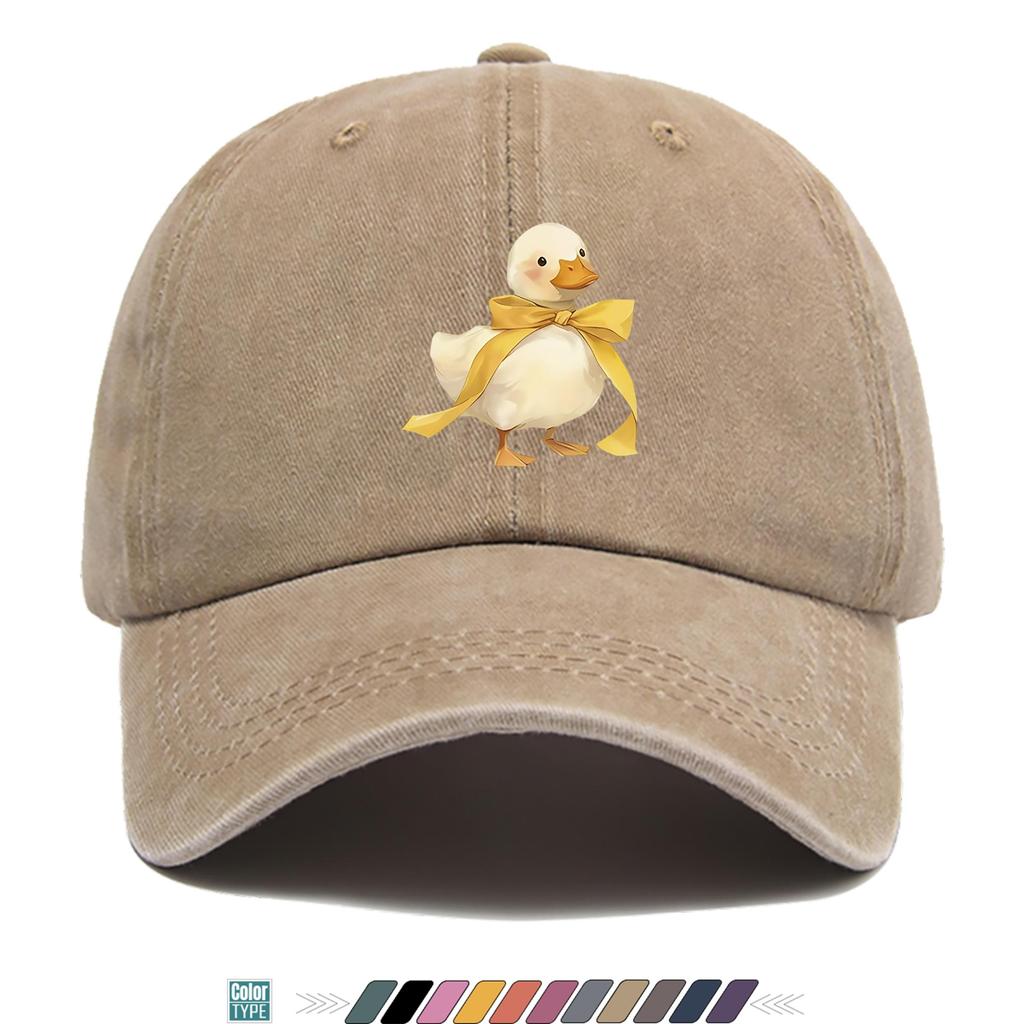 Pc Little White DuckS Cute Design Print Baseball Cap Trucker Hat Comfortable And Breathable Fashionable And Beautiful Cartoon