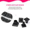 NEW 2Pcs Woman High Heels Shoe Covers Square TPU/PVC Material Soft Damping Heel Protector Silencer Non-slip Heel Protector