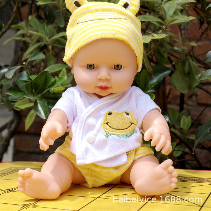 Children's Full Soft Rubber Simulation Doll Talking Baby Baby Doll Toy Doll Princess Little Princess