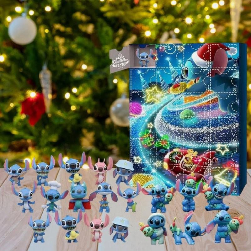 Large Pvc Christmas Countdown Advent Calendar Featuring Adorable Characters And Figures For Holiday Fun