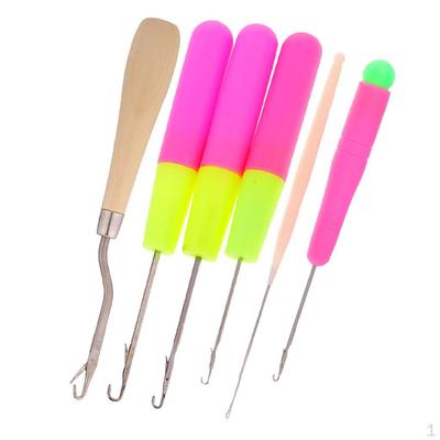 6pcs Crochet Latch for Hair/