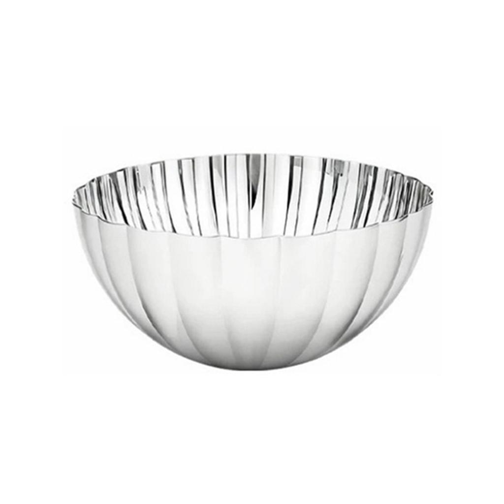 Glossy Finish 304 Stainless Steel Fruit Basket Shell Shape Salad Serving Bowl for Kitchen Counter Table Centerpiece
