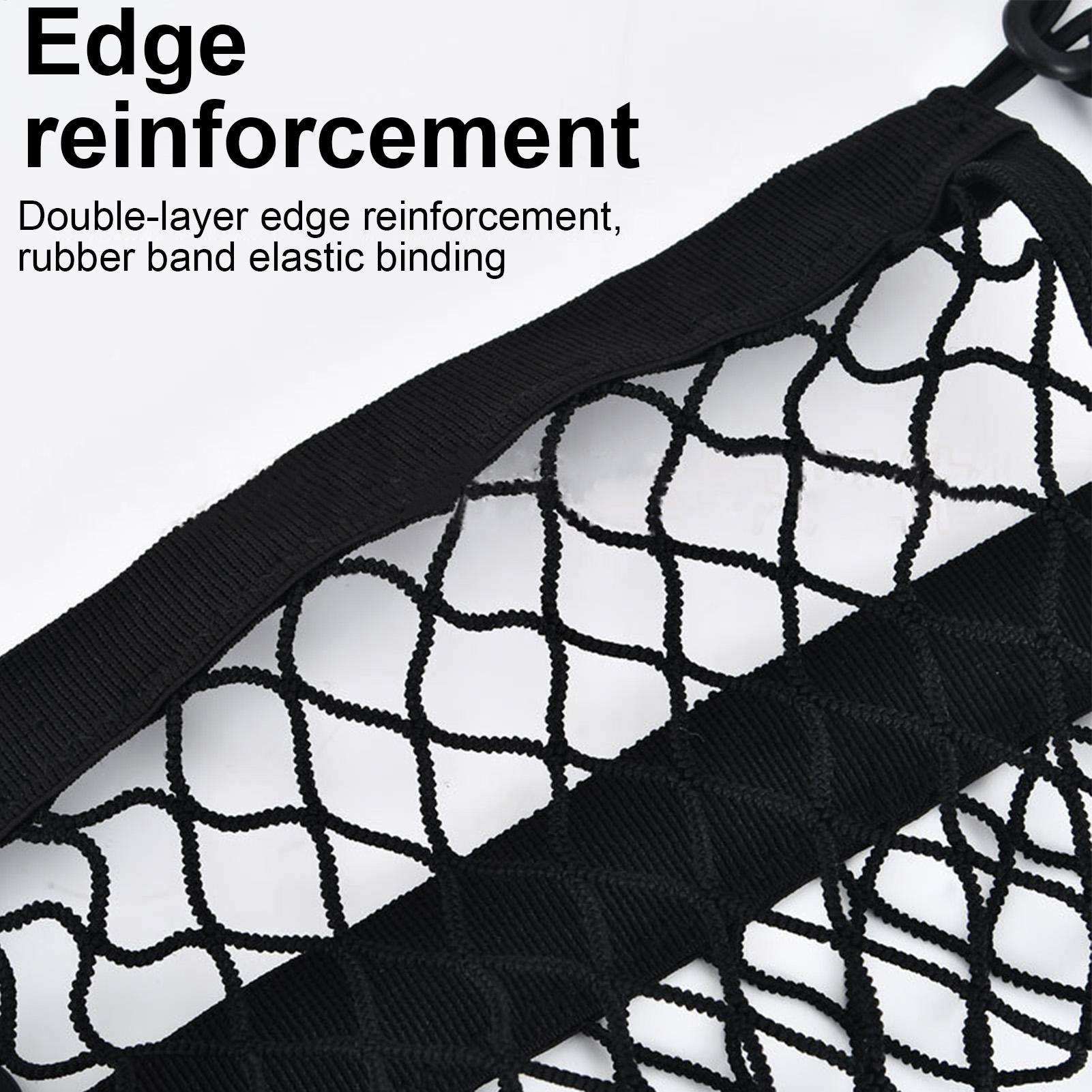 30x30cm Motorcycle Cargo Net Polyester High Elastic Cargo Net With 4 Adjustable Hooks Rotatable Motorcycle Net Supplies CN