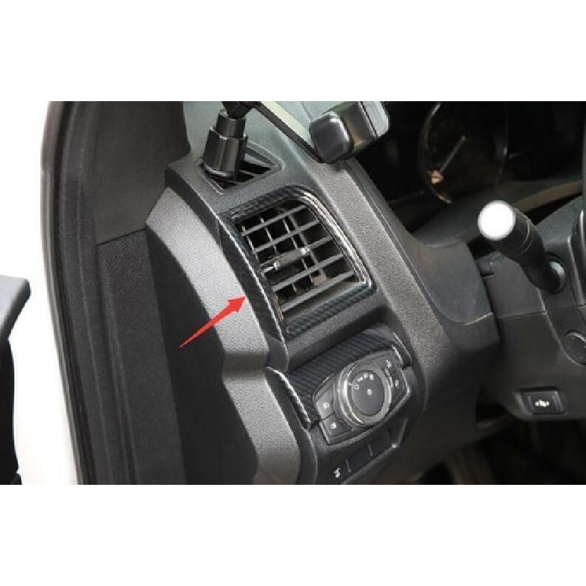 Console Side Outlet Vent Frame Cover For Ford Explorer 2011-19 ABS Carbon Fiber