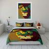 Geometric multicolor lion head. Bedding sets Duvet cover sets Duvet covers Pillowcases(1*Duvet Cover 2*Pillowcases without duvet insert)