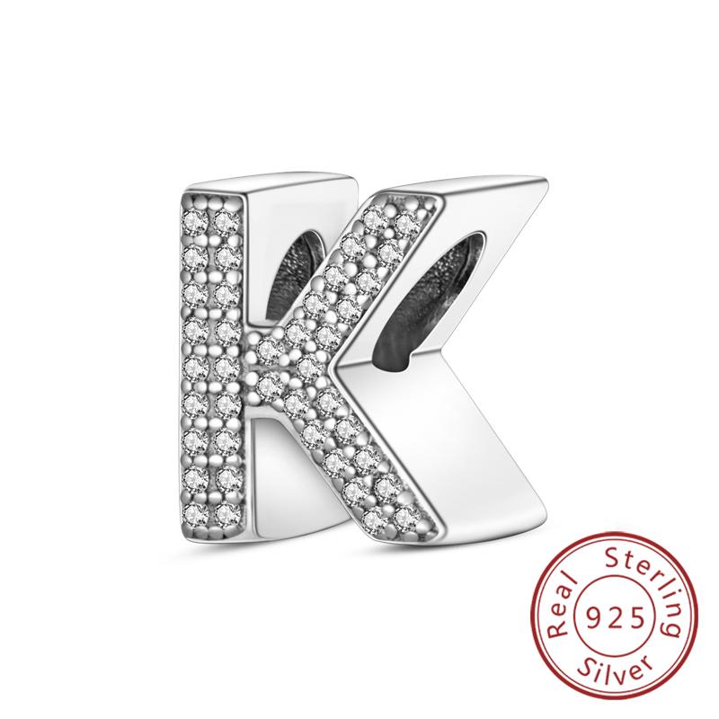 Charms Passen Auf Original Armband A-Z Alphabet Charms Perlen Kupfer 26 Buchstaben Charm Für Frauen Mädchen Diy Feiner Schmuck Geschenk