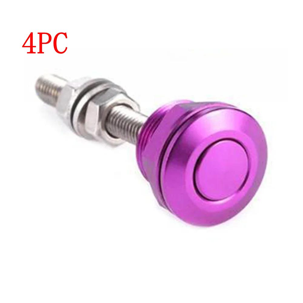 1Pc/4Pc Universal 22mm Car Push Button Bonnet Hood Pin Lock Clip Kit Quick Release Latch Engine Bonnets Auto Accessories HL-1001