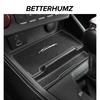 Betterhumz For Ford Mustang GT 2024- Make of Alcantara Auto Wireless Charging Storage Pads Trim Sticker Car Interior Accessories