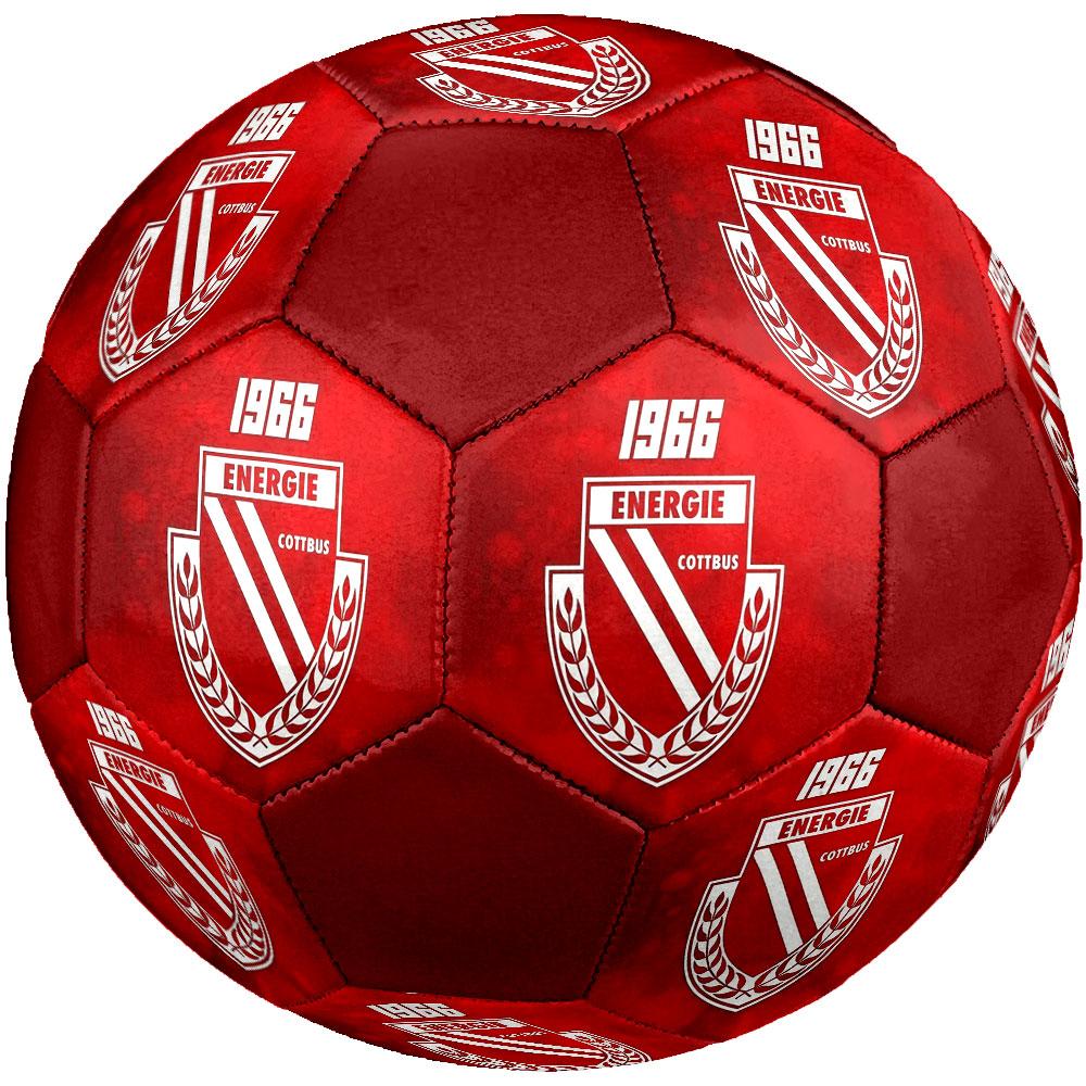 Energie Cottbus Logo Size 5 Soccer Ball, Machine-Stitched PVC, Durable & High Bounce, All Ages Fit, Fan Merchandise, Matches & Outdoor Use.
