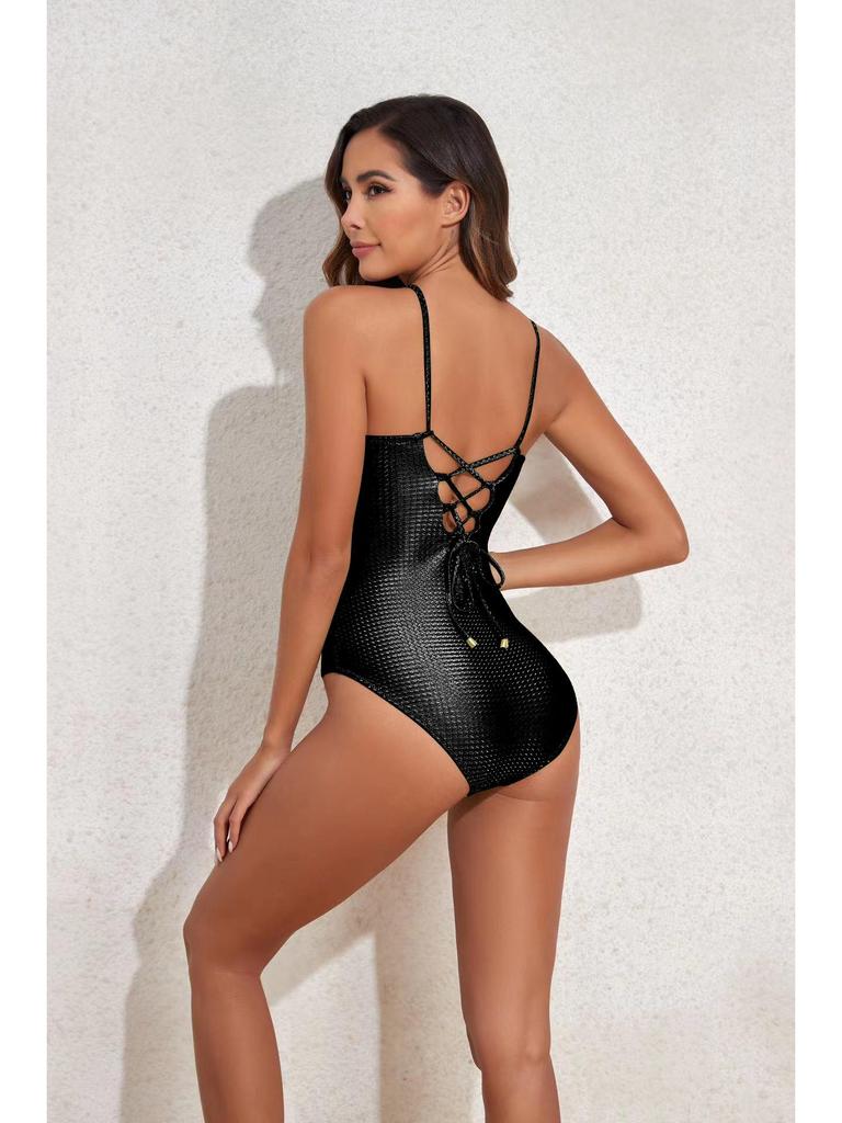 2024 Women's One-Piece Swimsuit: Slimming, Sexy, Sun Protection, Belly Covering, Gauze Skirt Bikini Set