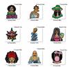 10PCS Fashion Black Girl Embroidered Patch Iron On Patches For Clothing Black Girl Magic Patches For Clothes Jackets Sewing DIY