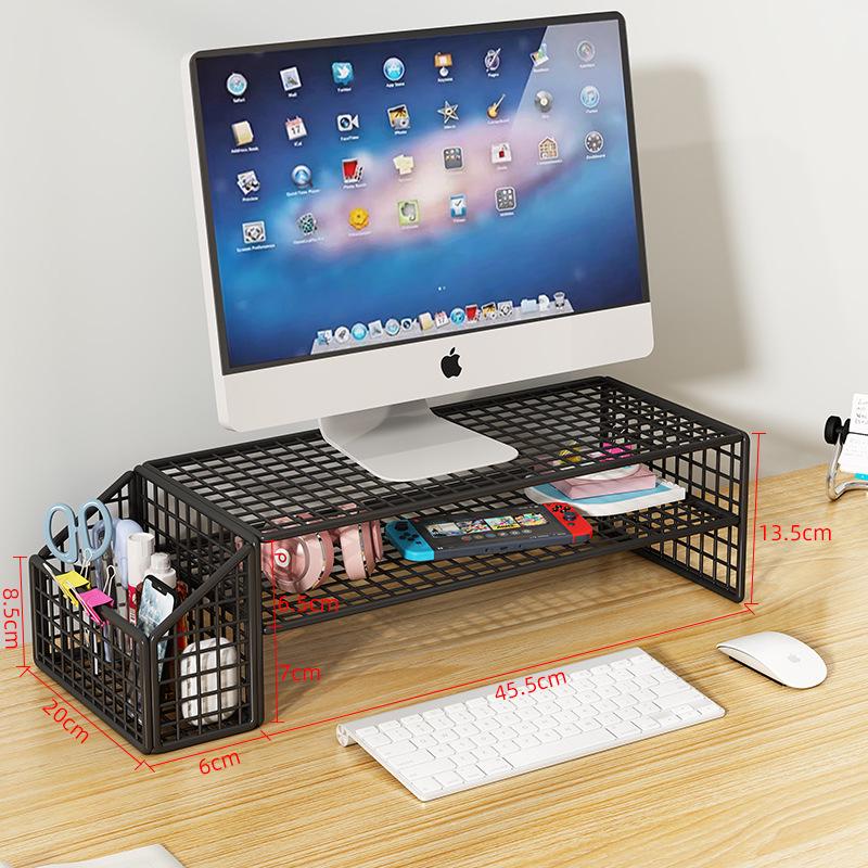 Schmiedeeiserner Ständer zur Laptop-Kühlung und Monitor-Höhenverstellung