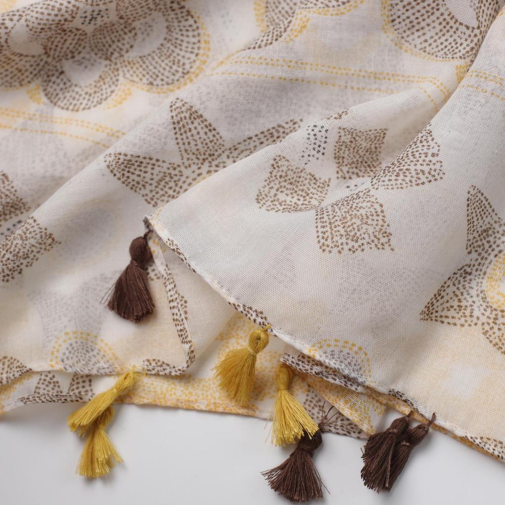 Little Sunflower Bali Yarn Printing Long Towel Factory Sales Travel Vacation Sunscreen Warm Women's Shawl