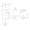 KRATKI AB/S/2/ROLLO Ø 150 10 kW Steel Stove, Dark Lining Set