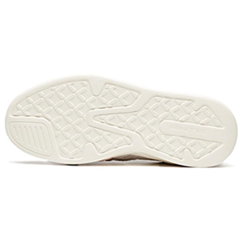 Anta Slip-Resistant Cushioning Wear-Resistant Low-Top Skateboard Shoes Men's Black White Sneakers 112038046-1