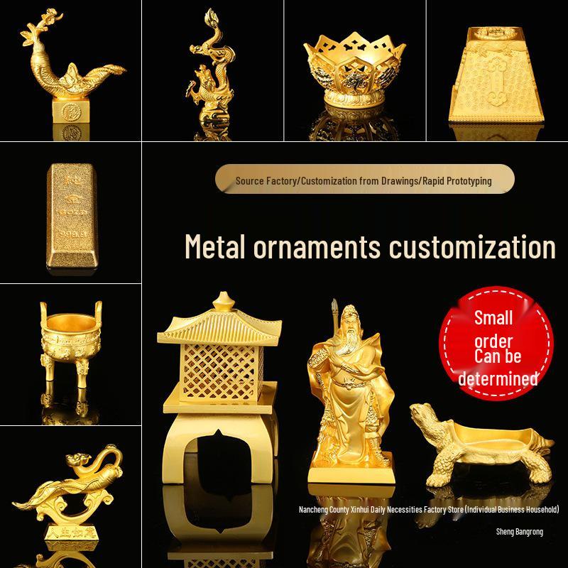 

Custom Zinc Alloy Gold and Silver Souvenir Architectural Model & Metal Craft Ornament