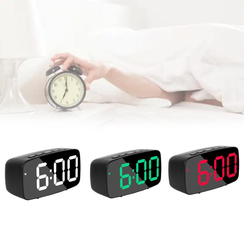 Alarm Digital Led Clock Night Light Temperature Function  Living Supplies Room