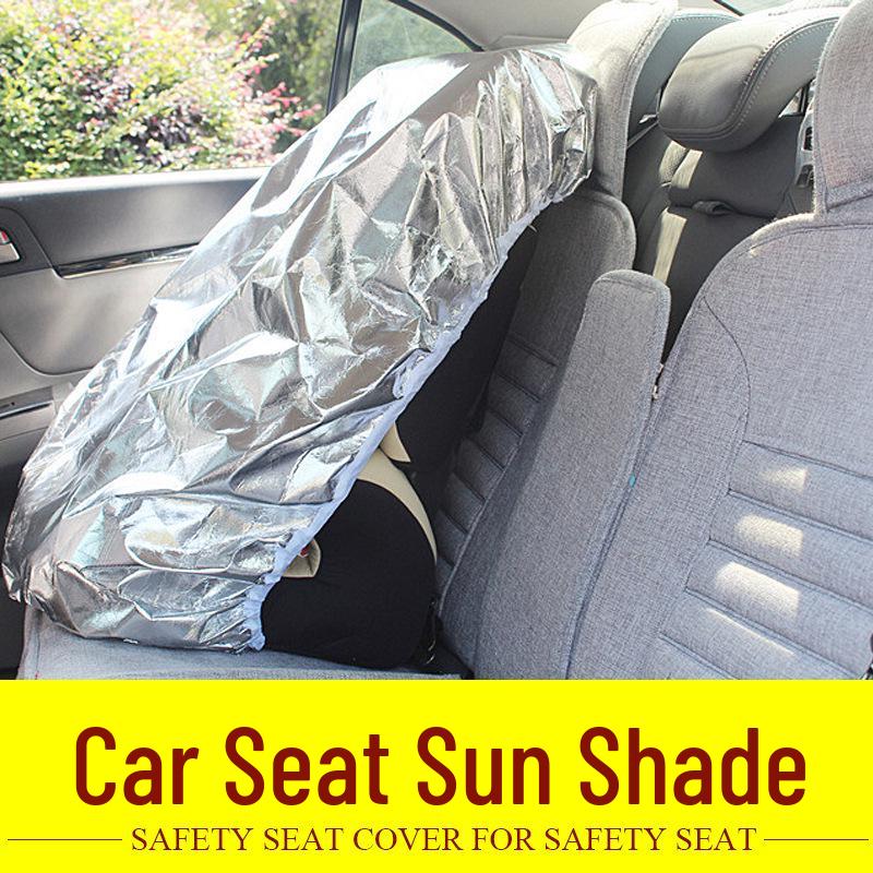Children's Car Seat Cover with Sunshade Protection and Heat-Insulating Aluminum Film