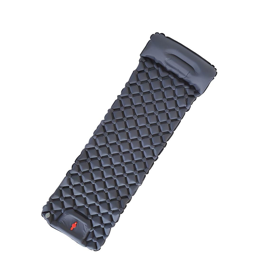 

1pc 190*60*5cm Ultralight Air Cushion Sleeping Pad Rectangular Nylon Foldable Camping Mattress with Built in Air Pump Ideal темно-синий