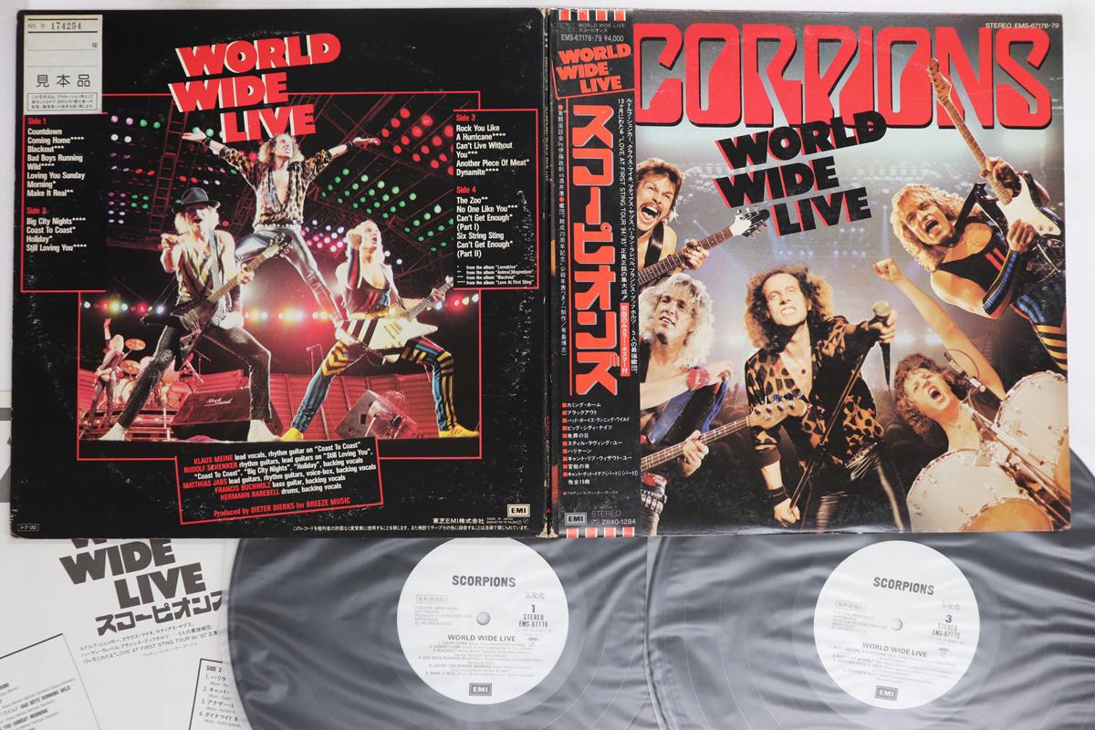 

LP Пластинка SCORPIONS - World Wide Live EMS67178PROMO EMI 1985 Япония Оби Металл Б/У