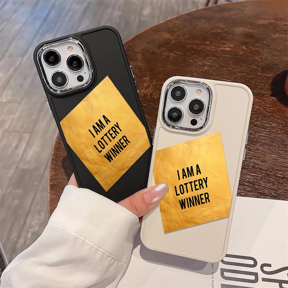 Simple English Phone Case Suitable For IPhone 16 15 Plus 14 13 12 11 Case Cover Funda For IPhone 16 Pro Max 15 14 Plus Case