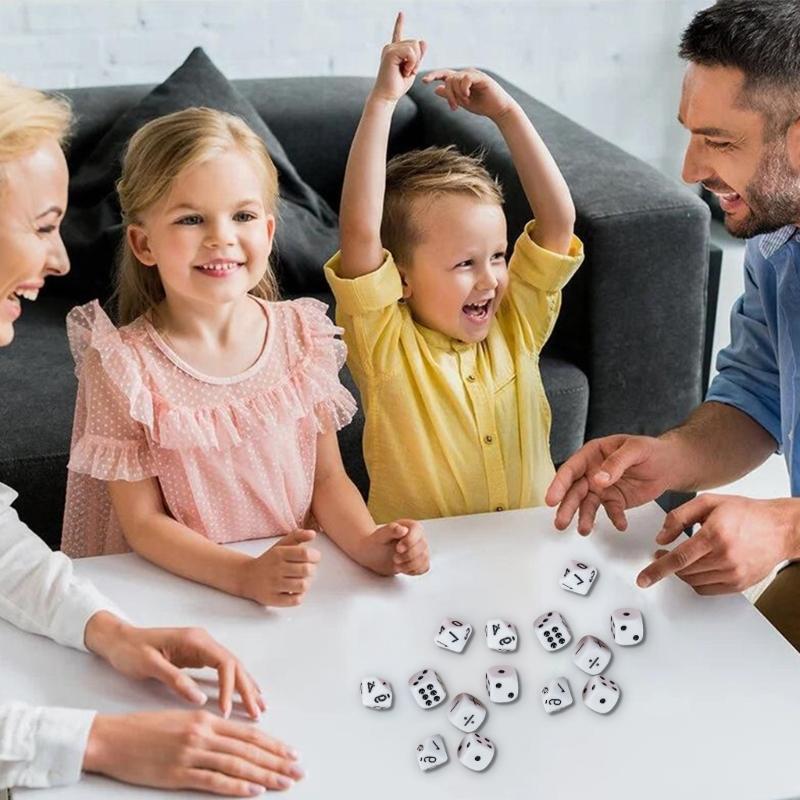 Symbol Dices Mathematical Operation Assistant Props Sculpture Educational Dices